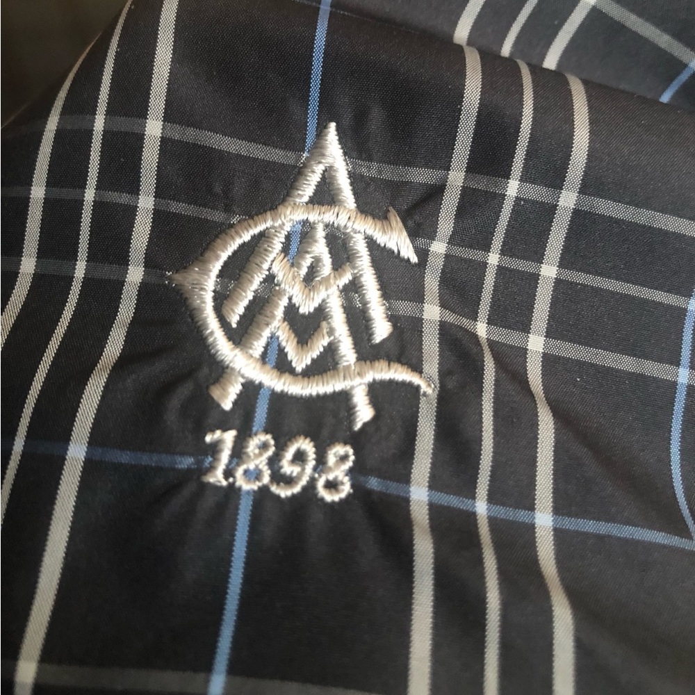 Zero Restriction Windbreaker Mens Large Plaid Tour Series Performance Golf Logo - Picture 5 of 10